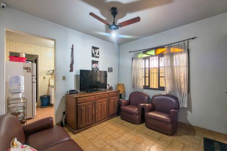 Sala de casa para alugar com 3 quartos, 110m² em Vila Assuncao, Praia Grande