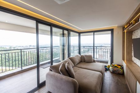 Sala  de apartamento à venda com 1 quarto, 120m² em Centro Comercial Jubran, Barueri