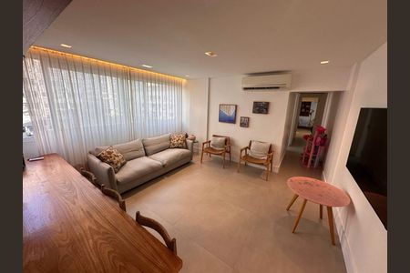 Sala de apartamento à venda com 2 quartos, 93m² em Leblon, Rio de Janeiro