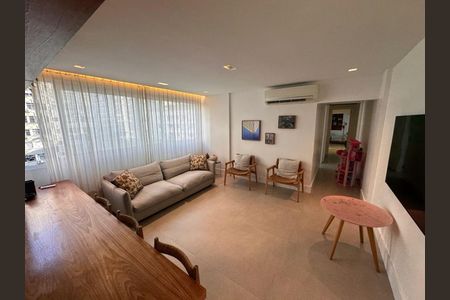 Sala de apartamento à venda com 2 quartos, 93m² em Leblon, Rio de Janeiro