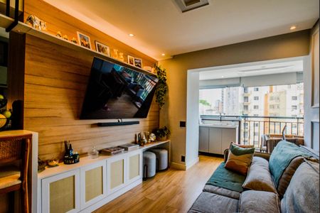 Sala de apartamento à venda com 3 quartos, 83m² em Vila Assunção, Santo André