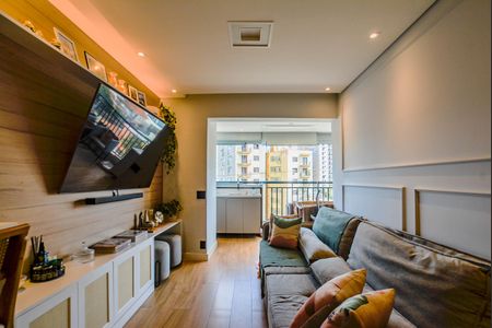 Sala de apartamento à venda com 3 quartos, 83m² em Vila Assunção, Santo André