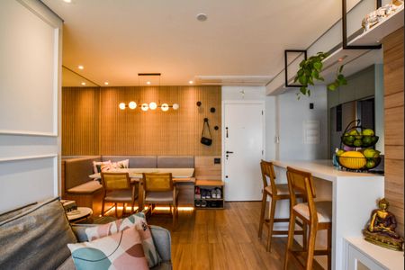 Sala de apartamento à venda com 3 quartos, 83m² em Vila Assunção, Santo André