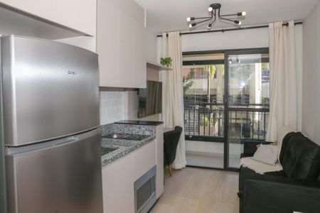 Sala e Cozinha de apartamento à venda com 1 quarto, 31m² em Perdizes, São Paulo