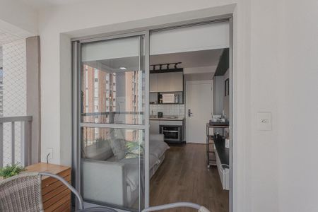 Studio à venda com 29m², 1 quarto e 1 vagaVaranda