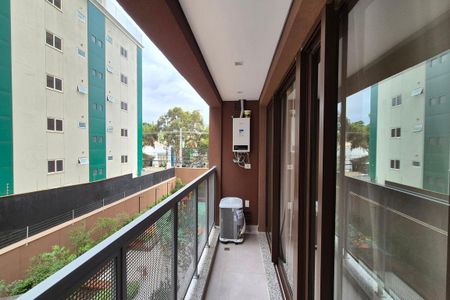 Varanda da Sala  de apartamento para alugar com 1 quarto, 36m² em Botafogo, Campinas