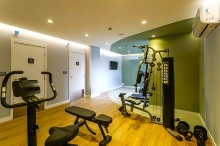 Apartamento para alugar com 24m², 1 quarto e sem vaga Apartamento para alugar com 24m², 1 quarto e sem vagaÁrea comum - Academia