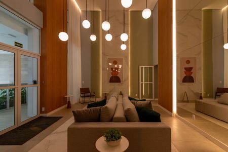 Apartamento para alugar com 24m², 1 quarto e sem vaga Apartamento para alugar com 24m², 1 quarto e sem vagaHall social