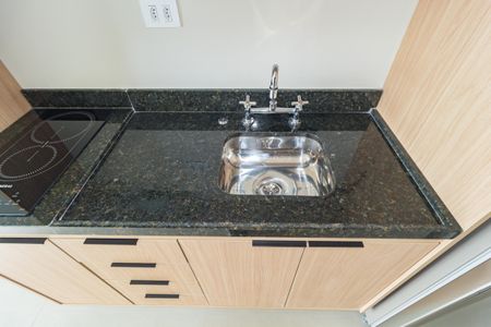 Apartamento para alugar com 30m², 1 quarto e sem vagaDetalhe - Cozinha
