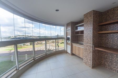 Varanda da Sala de apartamento para alugar com 4 quartos, 160m² em Alphaville Nova Lima, Nova Lima