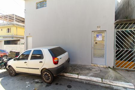 Casa para alugar com 70m², 1 quarto e sem vagaFachada + Placa