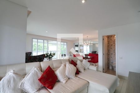 Sala de apartamento para alugar com 3 quartos, 160m² em Jardim Belmar, Guarujá