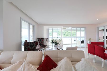 Sala de apartamento para alugar com 3 quartos, 160m² em Jardim Belmar, Guarujá