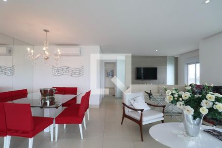 Sala de apartamento para alugar com 3 quartos, 160m² em Jardim Belmar, Guarujá