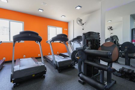 Apartamento para alugar com 47m², 2 quartos e 1 vaga Apartamento para alugar com 47m², 2 quartos e 1 vagaÁrea comum - Academia