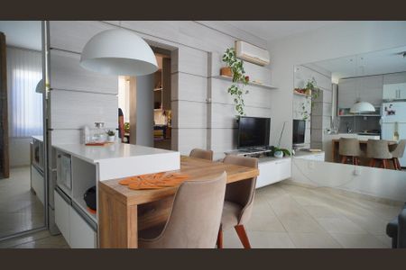 Apartamento para alugar com 79m², 2 quartos e sem vagaCozinha e sala 