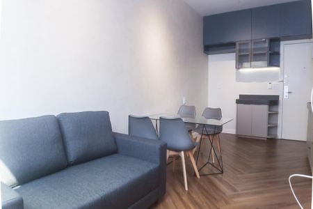 Sala de TV de kitnet/studio para alugar com 1 quarto, 35m² em Vila da Serra, Nova Lima