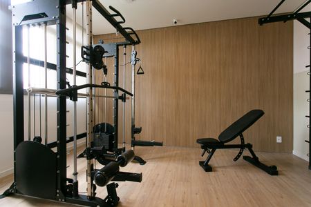 Studio para alugar com 26m², 1 quarto e sem vaga Studio para alugar com 26m², 1 quarto e sem vagaÁrea comum - Academia