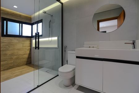 Casa de condomínio para alugar com 275m², 3 quartos e 2 vagasBanheiro - Quarto 1 - Suíte