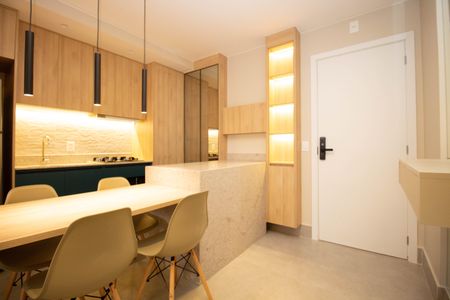 Studio para alugar com 34m², 1 quarto e 1 vagaHall