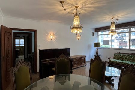 Sala de apartamento para alugar com 3 quartos, 130m² em Campo Grande, Santos