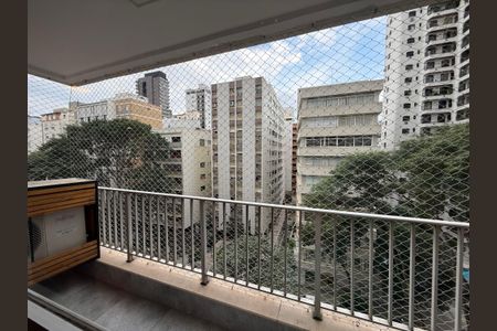 Vista Sala de apartamento para alugar com 2 quartos, 105m² em Higienópolis, São Paulo