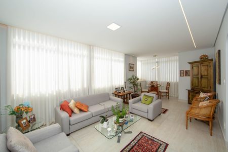 SALA de apartamento à venda com 4 quartos, 170m² em Serra, Belo Horizonte