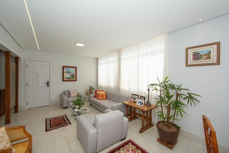 SALA de apartamento à venda com 4 quartos, 170m² em Serra, Belo Horizonte