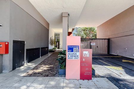 Studio para alugar com 40m², 1 quarto e 1 vagaFachada - Plaquinha