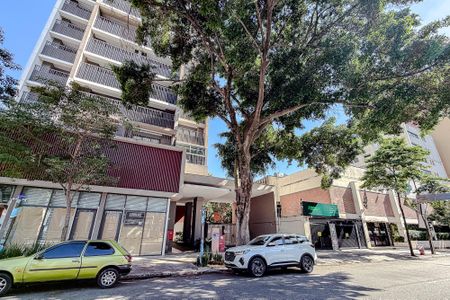 Studio para alugar com 40m², 1 quarto e 1 vagaFachada - Plaquinha