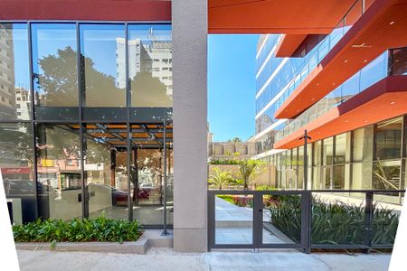 Studio à venda com 29m², 1 quarto e 1 vagafachada do predio