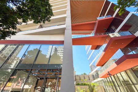 Studio à venda com 29m², 1 quarto e 1 vagafachada do predio