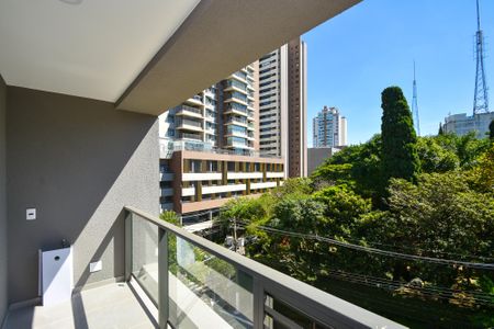 varanda Quarto sala studio de kitnet/studio à venda com 1 quarto, 29m² em Pinheiros, São Paulo