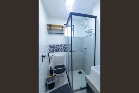 Banheiro da Suíte de apartamento à venda com 1 quarto, 33m² em Rebouças, Curitiba