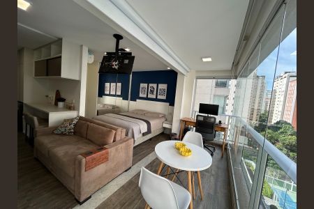 Sala/Quarto de kitnet/studio à venda com 1 quarto, 36m² em Brooklin, São Paulo