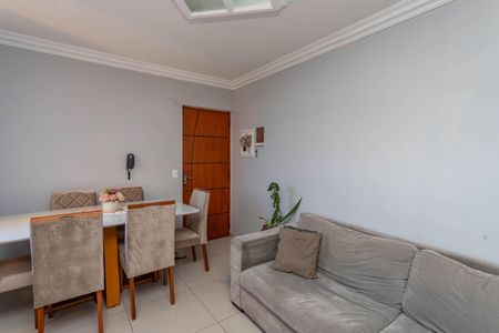 Sala  de apartamento à venda com 2 quartos, 51m² em Campanário, Diadema