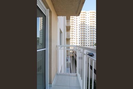 Varanda da Sala de apartamento para alugar com 1 quarto, 28m² em Morumbi, São Paulo