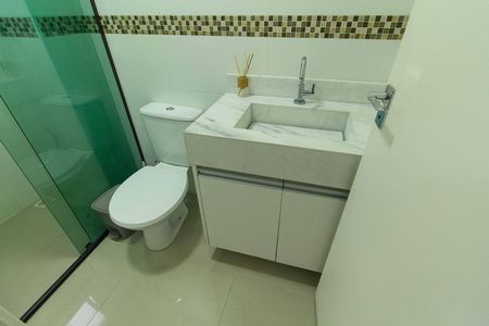 Banheiro de kitnet/studio para alugar com 1 quarto, 37m² em Jardim da Gloria, São Paulo