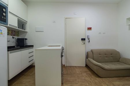 Studio para alugar com 37m², 1 quarto e sem vaga Studio para alugar com 37m², 1 quarto e sem vagaCozinha e sala