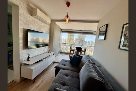 Sala de apartamento para alugar com 1 quarto, 45m² em Brooklin, São Paulo