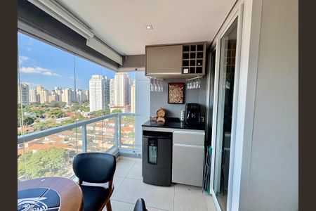 Varanda de apartamento para alugar com 1 quarto, 45m² em Brooklin, São Paulo