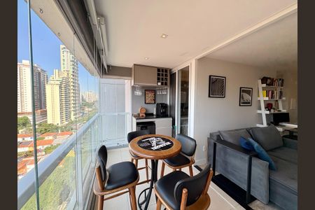 Varanda de apartamento para alugar com 1 quarto, 45m² em Brooklin, São Paulo