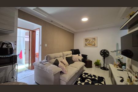 Sala de apartamento à venda com 2 quartos, 110m² em Vila Eldizia, Santo André