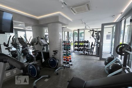 Studio para alugar com 35m², 1 quarto e 2 vagasÁrea comum - Academia
