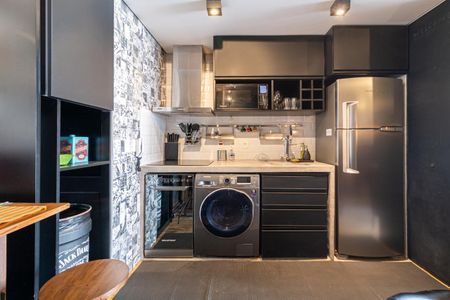 Studio para alugar com 35m², 1 quarto e 2 vagas Studio para alugar com 35m², 1 quarto e 2 vagasCozinha