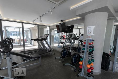 Studio para alugar com 35m², 1 quarto e 2 vagasÁrea comum - Academia