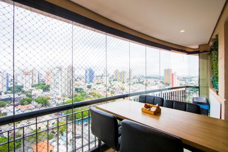 Varanda gourmet de apartamento à venda com 3 quartos, 114m² em Jardim, Santo André