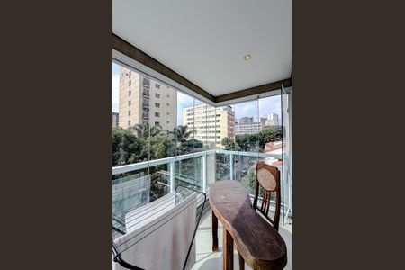 Varanda da Sala de kitnet/studio à venda com 1 quarto, 38m² em Vila Mariana, São Paulo