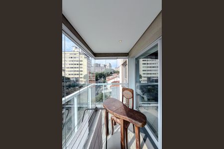 Varanda da Sala de kitnet/studio à venda com 1 quarto, 38m² em Vila Mariana, São Paulo