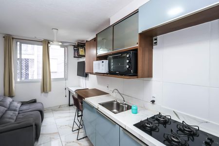 Sala e Cozinha de kitnet/studio para alugar com 1 quarto, 26m² em Mooca, São Paulo